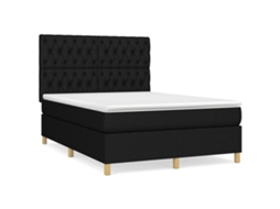 Box Spring Bed, Box Spring Beds Vidaxl Preto Tecido (140 X 200 Cm)