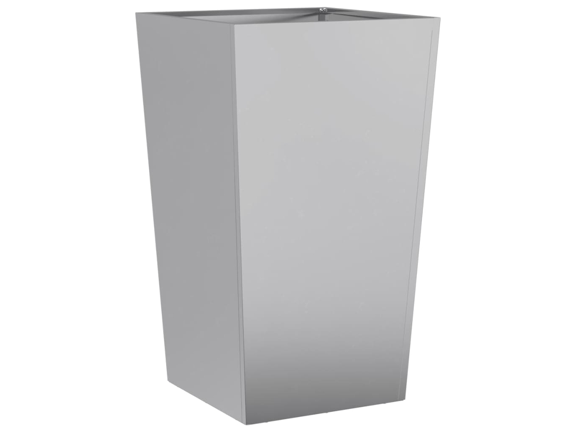 Garden Planter, Garden Planters Vidaxl Prateado Aço (45 X 45 X 75 Cm)