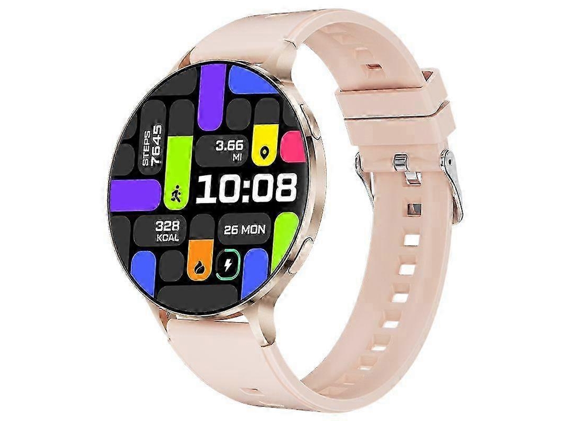 Smartwatch Ultra-fino Rosa, Tela Amoled 1.75 Polegadas, Chamada Bluetooth, 150 Modos Esportivos, Compatível Com Android E Ios