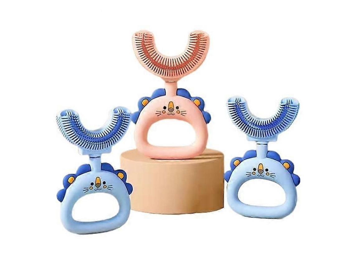 Escova de Dentes Manual em Formato U para Bebês, com Massagem Oral 360° e Cabeça Macia Silicone Qualid Ade Alimentar. GOKOCO