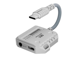 Yuru conversor de Fone de Ouvido 2 em 1 Plextone Gs1 com Interface Type c, Suporta Carregamento Rápido 60w para Celular