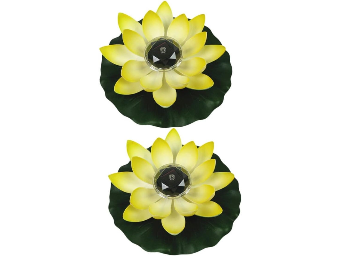 Conjunto De 2 Luminárias Solares Flutuantes De Led Para Jardim E Lagoas, Decoração Externa Gokoco