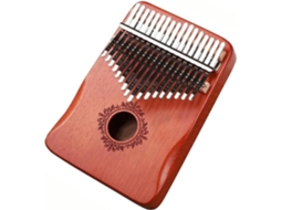 Kalimba Em Mogno Com Teclas, Adequada Para Iniciantes E Adultos