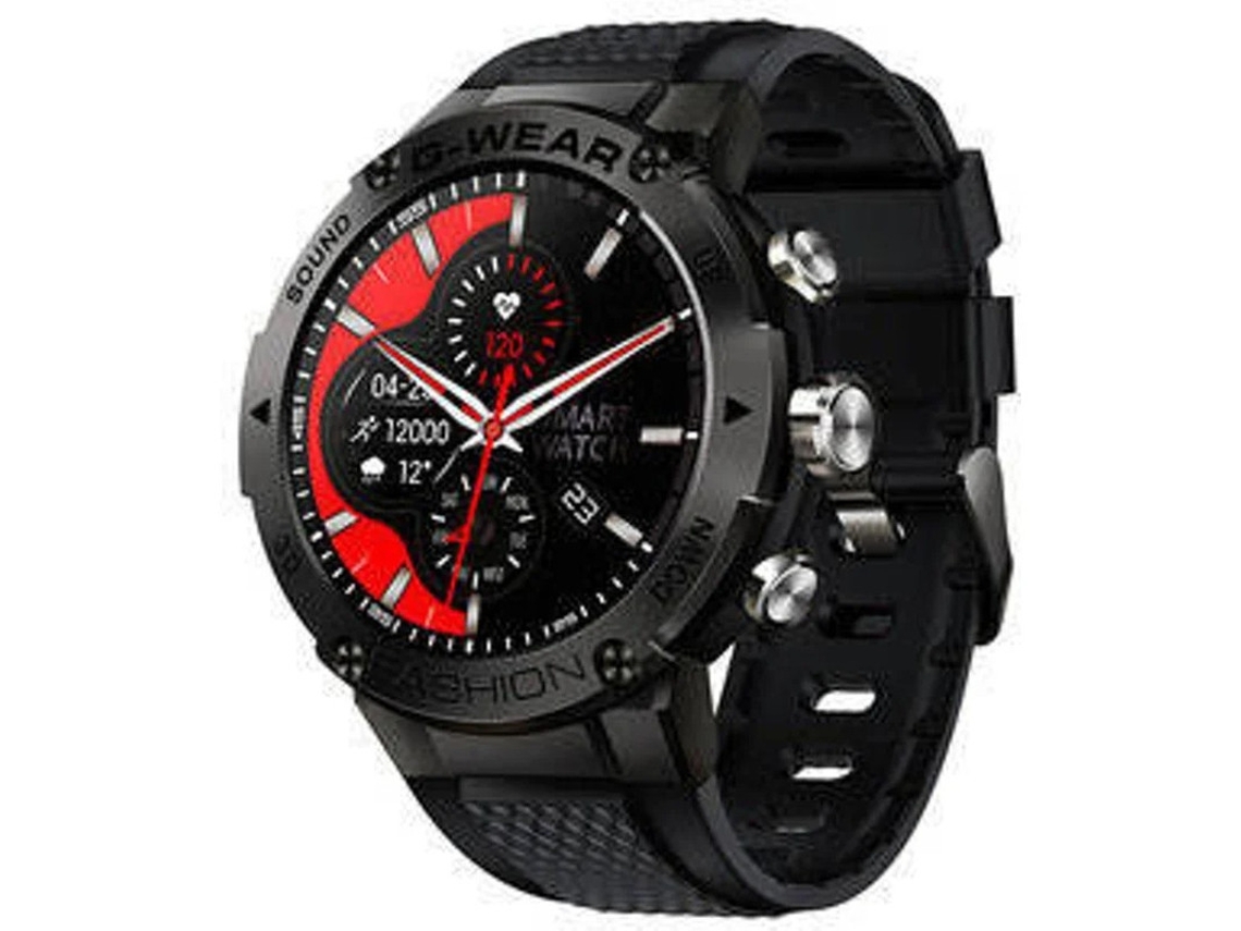 Smartwatch 1.3 Polegadas Relógio Inteligente Completo Digital Esportivo com Padrão Militar Bestvite (preto)