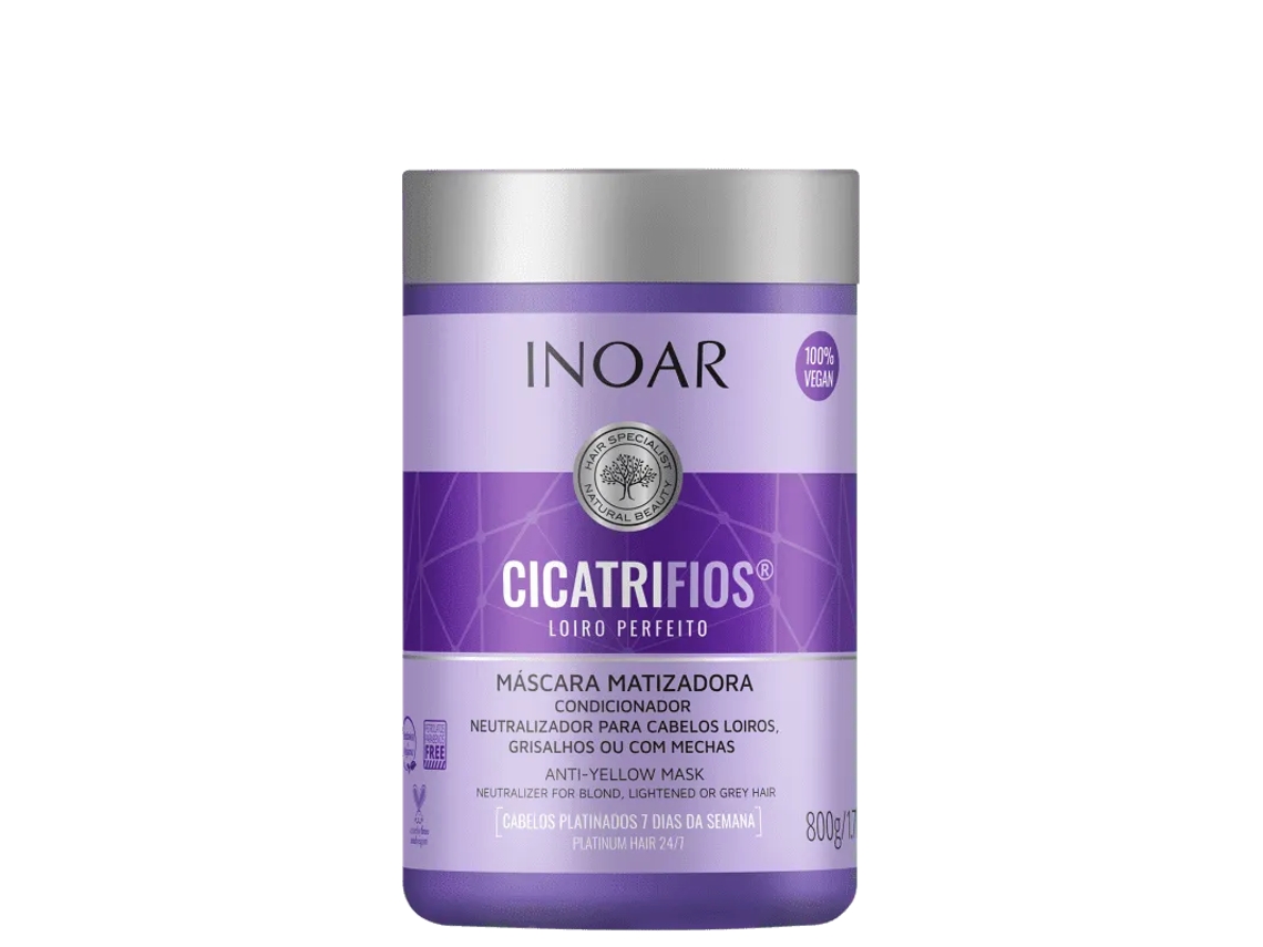 Mascara Cicatrifios Loiro Perfeito 800 Gr INOAR ( Reconstrução)