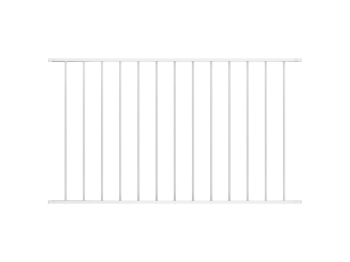 Vidaxl Painel De Vedação Woerden Em Aço Revestido A Pó, 163x100 Cm, Branco