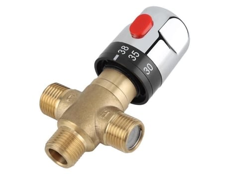 Torneira termostática de latão sólido, torneira misturadora de água quente e fria, temperatura fixa para-din, xt13629 ROKOO