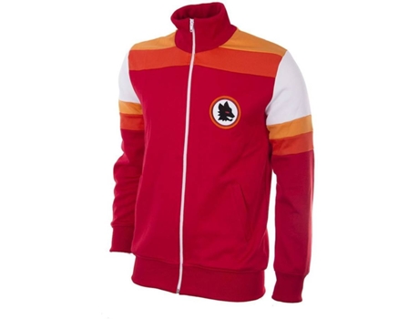 Casaco Copa As Roma 1979/80 COPA FOOTBALL (Vermelho e Laranja - S)