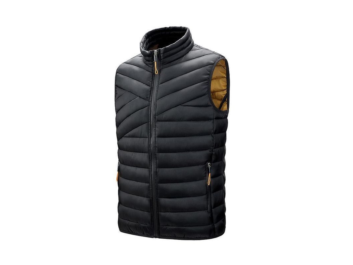2026-chaleco De Plumas Para Hombre, Ligero Y Caliente, Chaqueta Sin Mangas Para Invierno 2xl Negro
