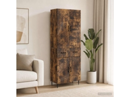 Vidaxl Conjunto De Gabinete 2 Pcs Carvalho Fumado 66 X 34,5 X 89,5 Cm