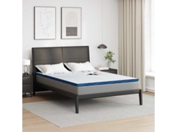 Vidaxl Topper De Colchão 140 X 190 Cm De Espessura Tecido Jacquard