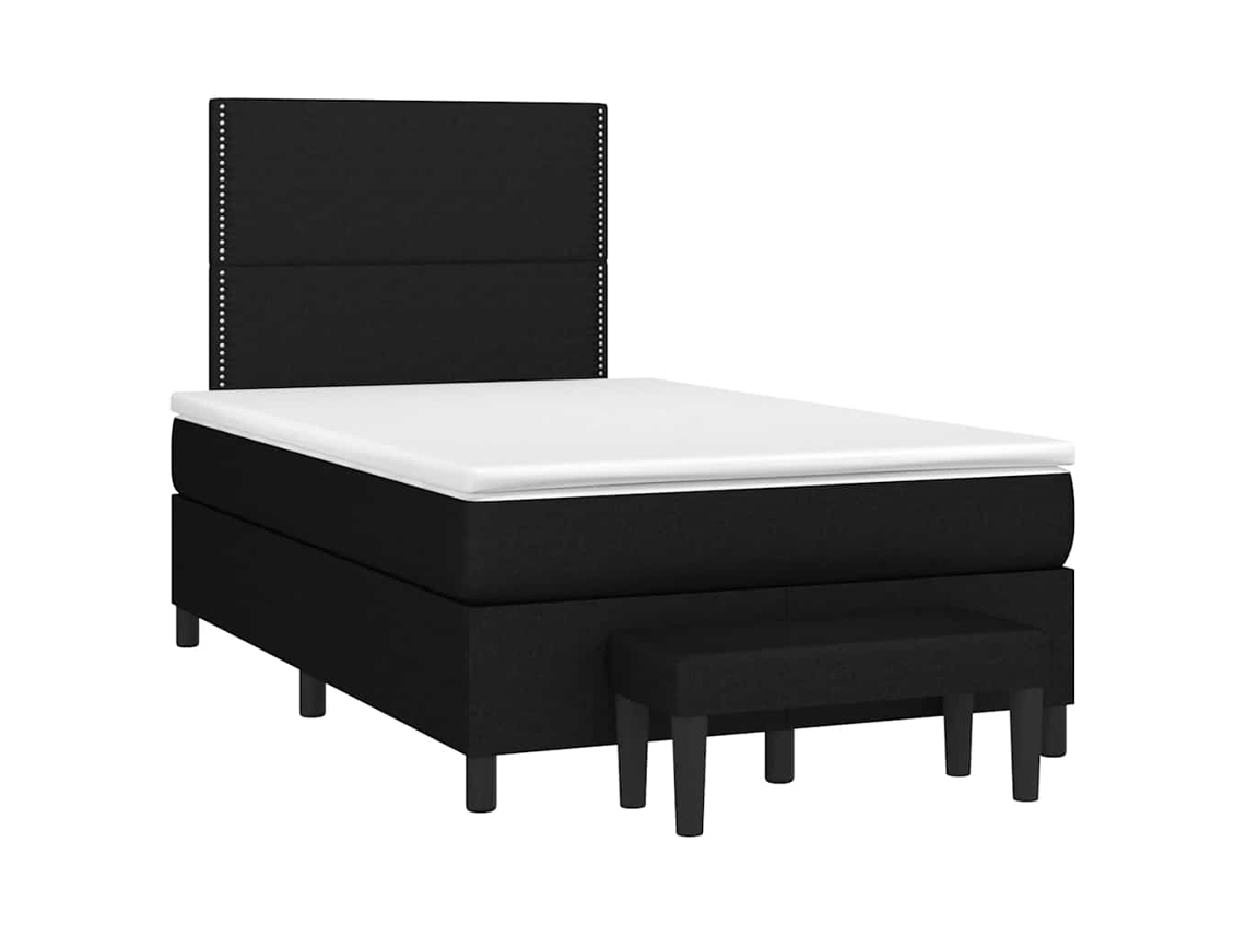 Box Spring Bed, Box Spring Beds Vidaxl Preto Tecido (120 X 190 Cm)