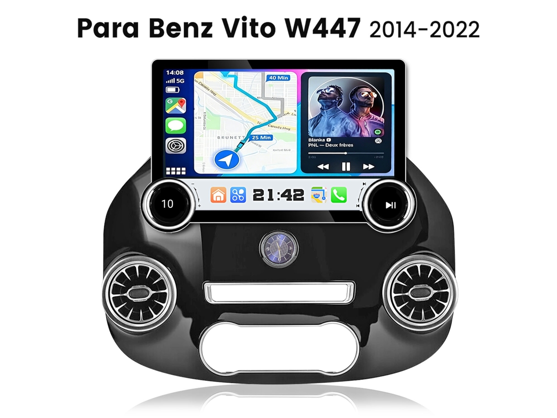 Rádio Junsun 11.5” Para Mercedes-benz Vito W447 2014-2022 6gb+128gb Android 15 8 Núcleos Wifi Android Auto Gps, Dsp