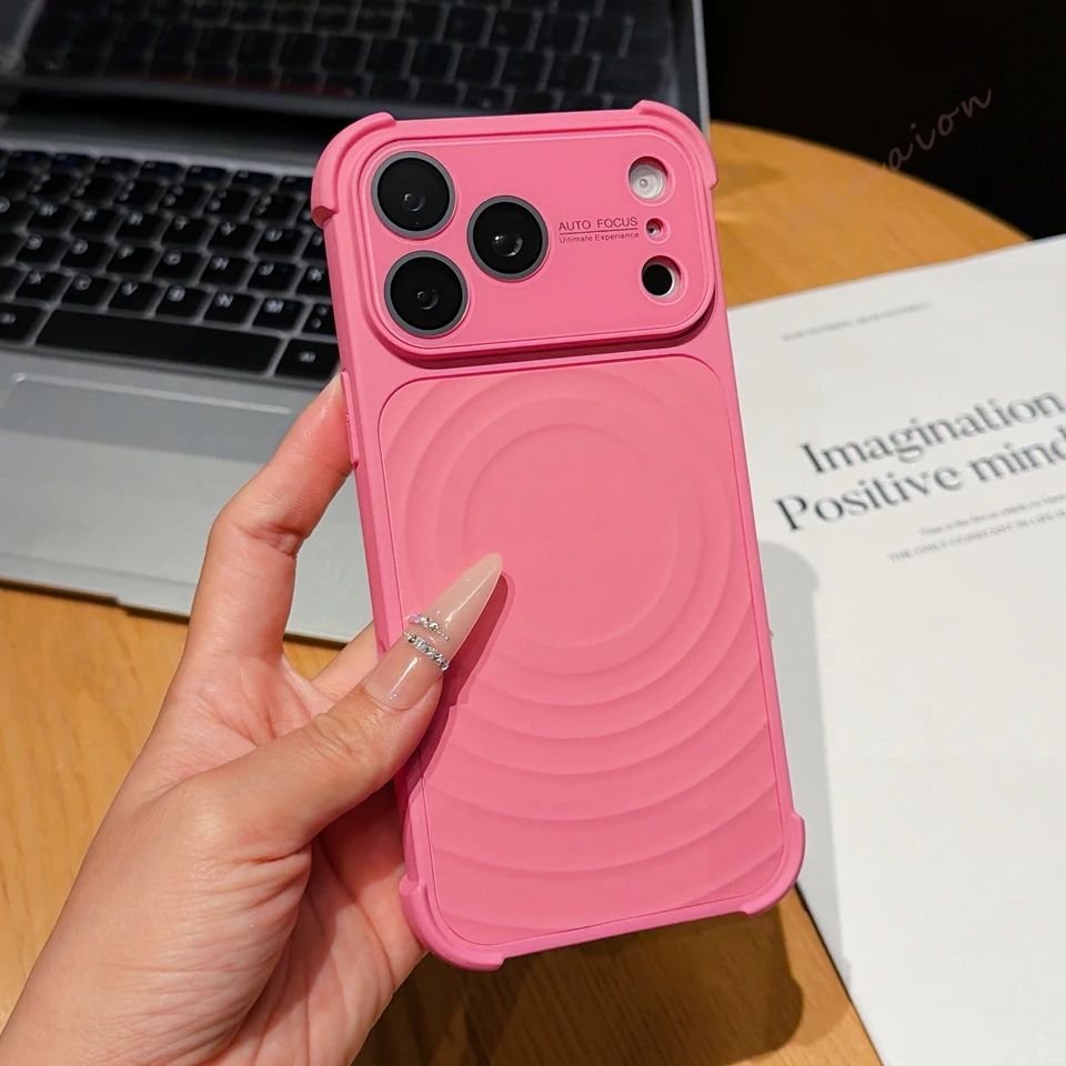 Capa Para Iphone 15 Pro (rosa), Capa Protetora De Luxo À Prova De Choque