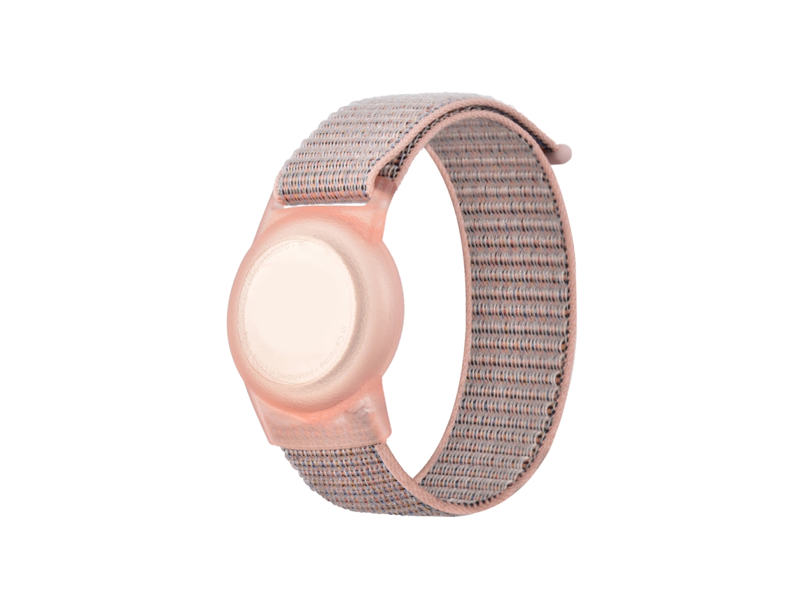 Cinto de Loop de Nylon EOOCOO (para Airtag, Areia Rosa, 170mm)