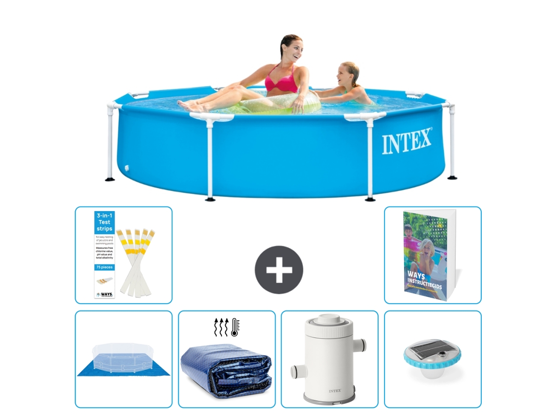 Piscina com Estrutura Redonda 244x51 Cm 5 peças S98 INTEX