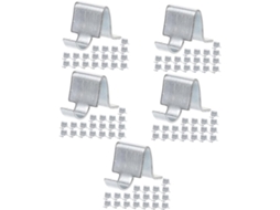 Conjunto De 100 Clipes De Suporte Para Prateleiras, Acessórios De Armazenamento Para Armários.