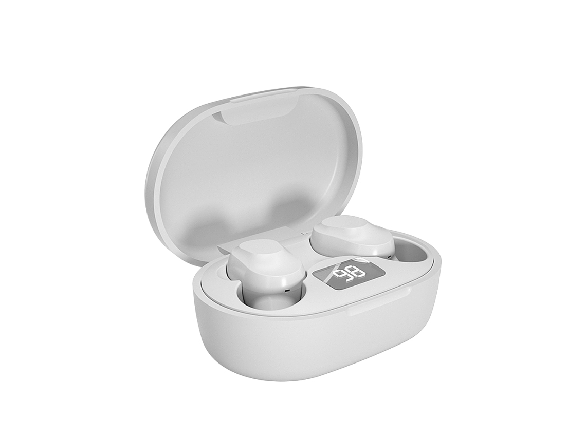 Fones De Ouvido EOOCOO Xt91 Sem Fio Bt Estéreo Com Redução De Ruído E Resistência À Água, Branco