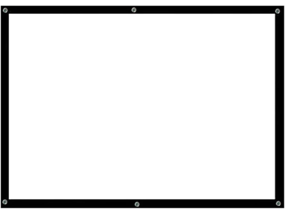 Tela de Projeção Antirreflexo Portátil, para Uso Doméstico e Externo