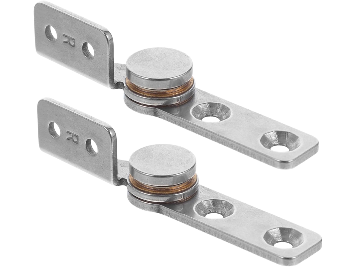 2 Dobradiças Reforçadas Em Aço Inoxidável Com Amortecimento E