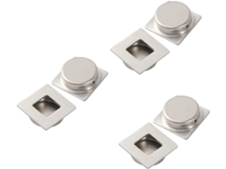 Jojofuny Conjunto De 3-puxadores Porta Em Aço Inoxidável, Estilo Minimalista, Com Parafuso, Exótico, Para Guarda Roupa