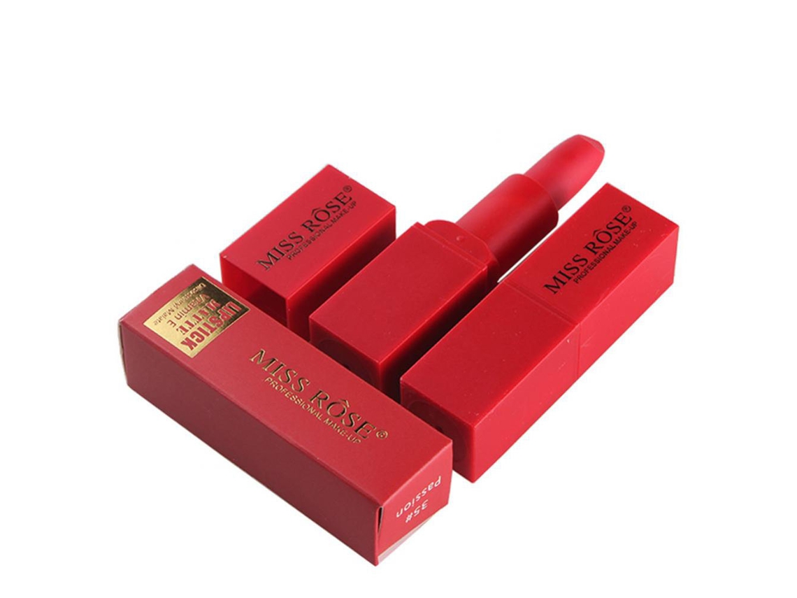 Batom quadrado matte à prova d'água, batom hidratante de longa duração, tamanho 35, maquiagem, beleza, cosméticos