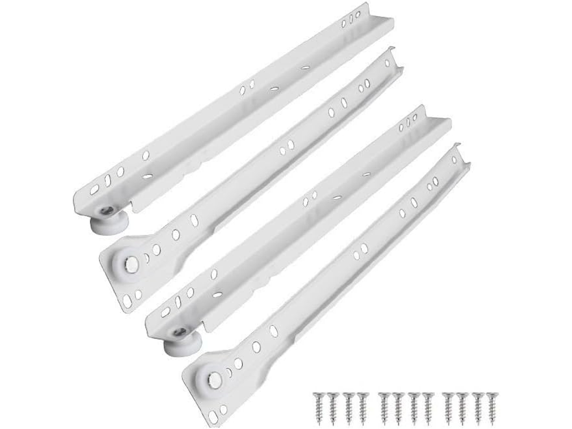 Trilhos Deslizantes Silenciosos Para Gavetas, Mesas De Computador, Teclados E Móveis 30cm