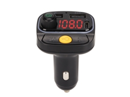 Transmissor Fm Bluetooth C15 para Carro com Portas Usb Duas Carregamento e Luz Led