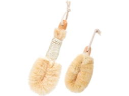 Lurelia Kit De 2 Escovas Corporais De Sisal De Cuidado Corporal, Pega Ergonómica, Massagem Suave E Portátil