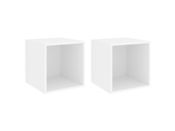 Wall Cabinet, Wall Cabinets Vidaxl Branco Madeira Processada (n/a)