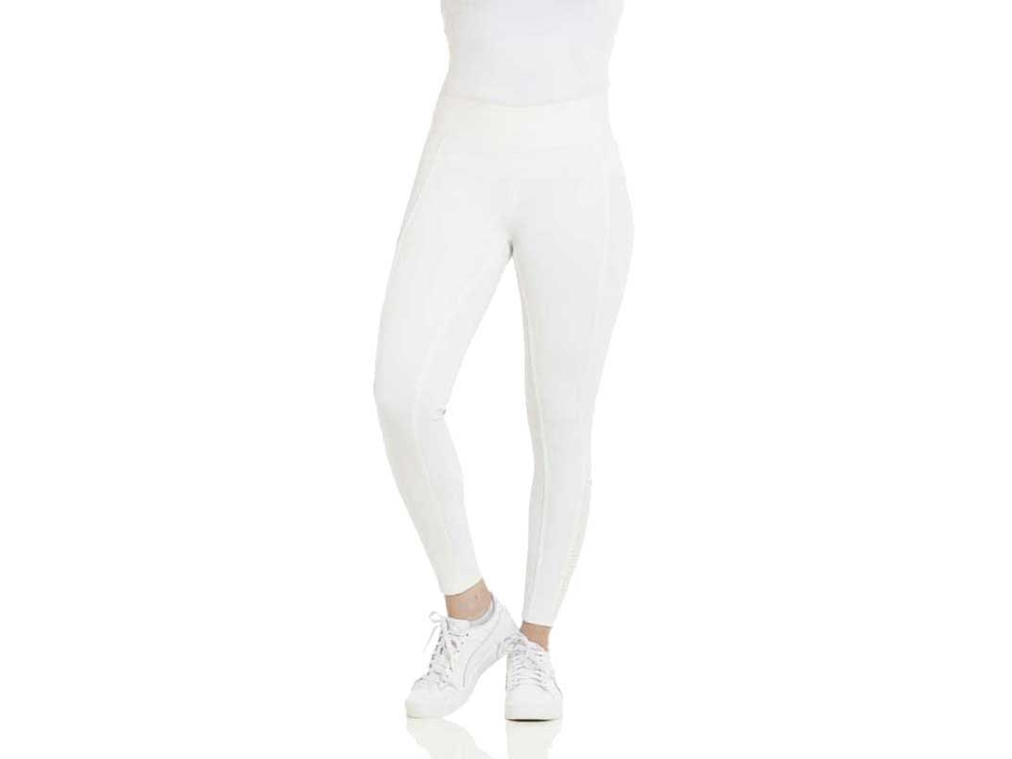 Calça de Montar com Assento de Silicone Brigitte Branco 42Equitheme