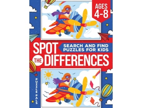 Livro Spot The Differences Search and Find Puzzles for Kids de Puzzle Pals (Inglês)