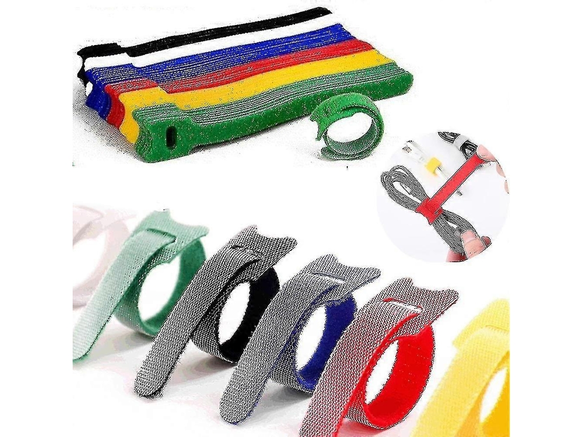Lurelia Abraçadeiras Para Cabos 30 Peças 15 Cm 1,2 Cm 0,1 Cm Reutilizáveis Para Gestão De Cabos
