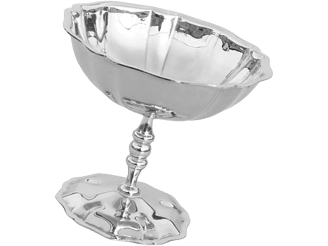 Taça De Sobremesa Em Aço Inoxidável Para Saladas E Aperitivos - Tigela Grande Para Sorvetes E Mousses - Haste