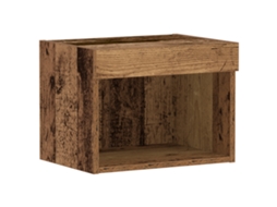 Conjunto 1 Gabinete Para Tv Vidaxl Castanho Derivados De Madeira (40 X 30 X 30 Cm)
