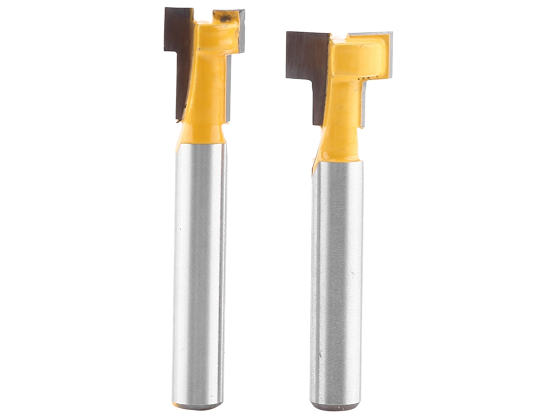 Laxiscreed Fresa De Corte Em T Amarela Para Rebarbadoras De 3/8 E 1/2 Polegadas, Eixo De 1/4 Polegadas