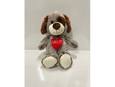 Cao Peluche com Coraçao Amo-Te