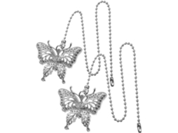 Conjunto De 2 Pingentes Decorativos Em Forma Borboleta, Feitos