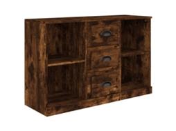 Aparador MAISON EXCLUSIVE em madeira de carvalho defumada (104,5 x 35,5 x 67,5 cm)