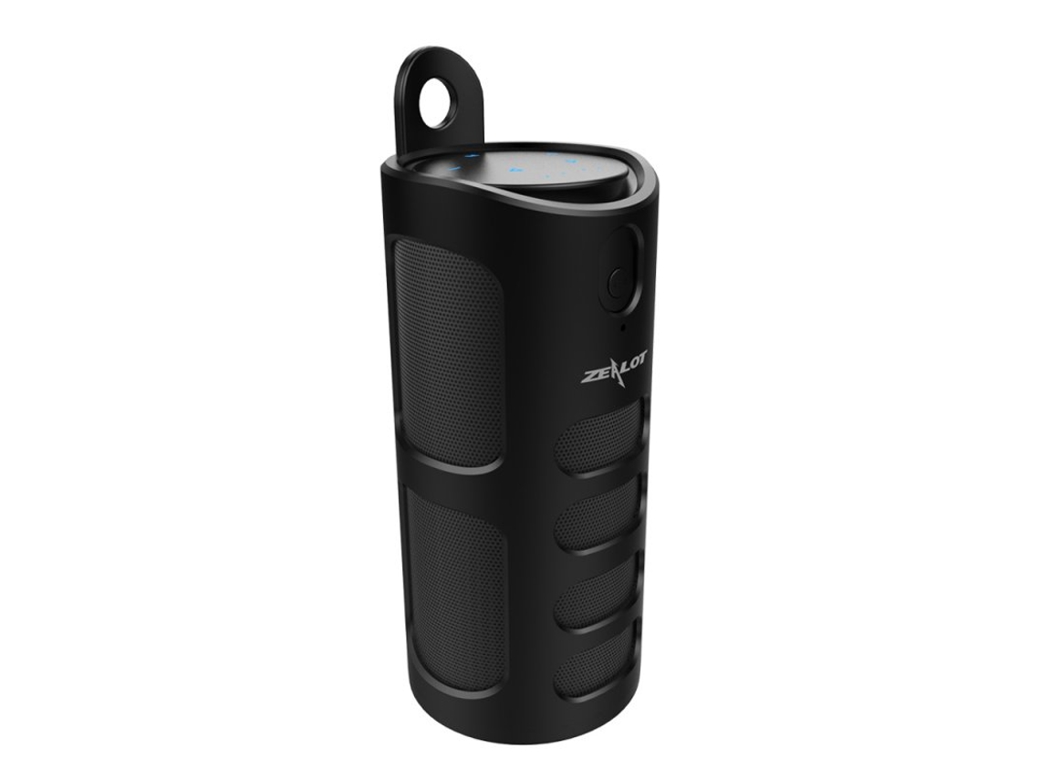 Coluna Bluetooth Zealot S8 Hifi Portátil Ao Ar Livre Poderoso Sem Fio Estéreo Subwoofer com Estojo de Transporte Tf/ Preto