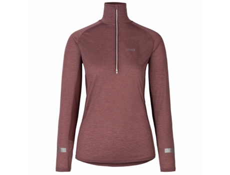 T-Shirt de Manga Comprida com 1/2 Fecho para Mulher JOHAUG Aerial Woolmix 2,0
