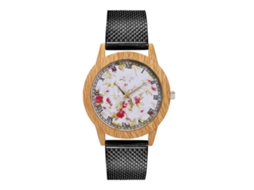 Reloj De Cuarzo Con Correa De Silicona Mesh Fashion Para Niños Y Niñas Negro