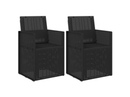 Maison Exclusive - Cadeiras De Jantar Para Jardim 2 Pcs Antracite Pp