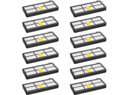12 filtros de substituição para Irobot Roomba série 800 900, kit de limpeza robot