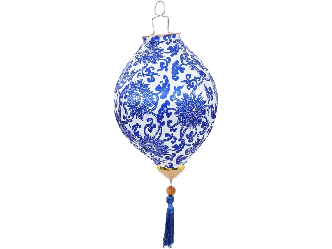 Lanterna Vintage Vietnamita de Tecido Cm para Jardim. SFUSHOS