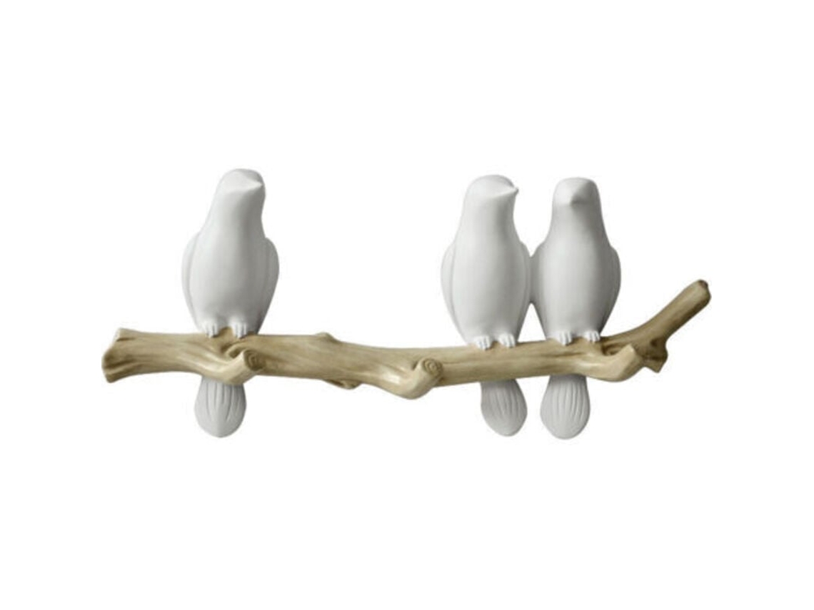 Cabide Decorativo para Casacos, 3 Pássaros BRILVIBERA