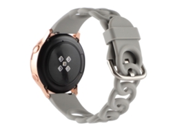 Bracelete Silicone 20Mm Rosquinha Oca para Huami Amazfit Gts4 Mini/Gts3/Gts 2E/Gts 2 Cinza