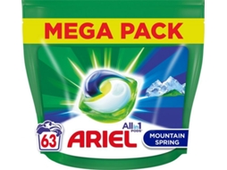 Distribuidor Doseador De Detergente Ariel Cápsulas Montanha Spring 63 Polybg
