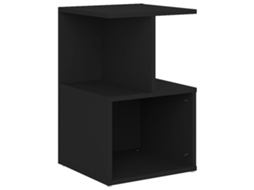 Mesa Cabeceira 35x35x55 cm Derivados da Madeira Preto MAISON EXCLUSIVE
