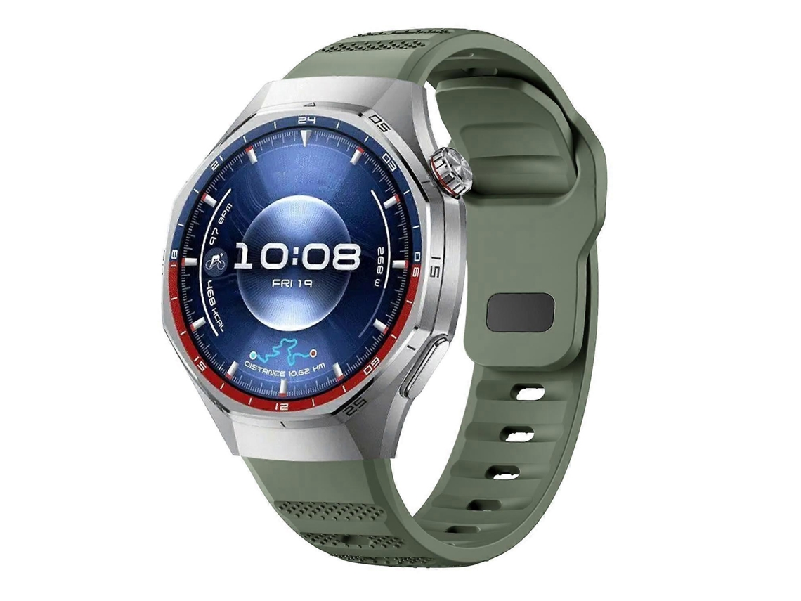 Pulseira Esportiva De Silicone Texturizado Com Fecho Reverso Para Huawei Watch Gt 6 Pro